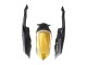 Carena Moto Suzuki GSXR 600 / GSXR 750 2008-2010 - Nero Opaco Bianco Oro