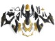 Carena Moto Suzuki GSXR 600 / GSXR 750 2008-2010 - Nero Opaco Bianco Oro