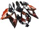 Carena Moto Suzuki GSXR 600 / GSXR 750 2008-2010 - Nero Lucido Arancia Fiamma