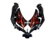 Carena Moto Suzuki GSXR 600 / GSXR 750 2008-2010 - Nero Lucido Arancia Fiamma