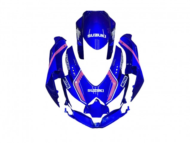 Carena Moto Suzuki GSXR 600 / GSXR 750 2008-2010 - Bianco Blu Rosa Ecstar Motul