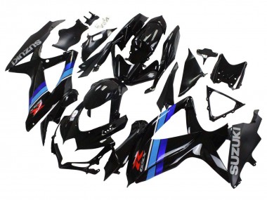 Carena Moto Suzuki GSXR 600 / GSXR 750 2008-2010 - Nero Lucido Blu Fabbrica