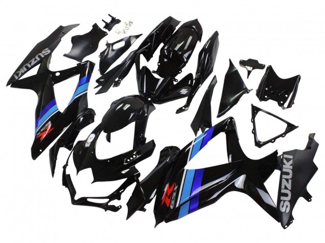 Carena Moto Suzuki GSXR 600 / GSXR 750 2008-2010 - Nero Lucido Blu
