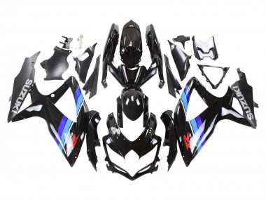 Carena Moto Suzuki GSXR 600 / GSXR 750 2008-2010 - Nero Lucido Blu Fabbrica