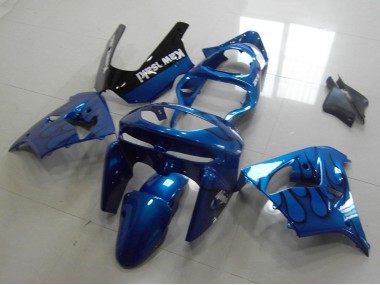 Carena Moto Kawasaki ZX9R 1998-1999 - Blu Nero Fiamma Fabbrica