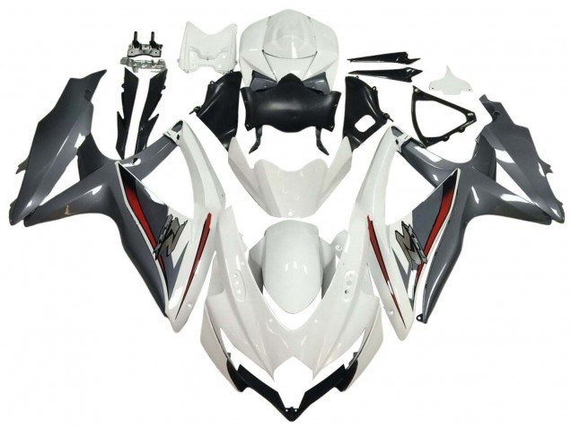 Carena Moto Suzuki GSXR 600 / GSXR 750 2008-2010 - Bianco Grigio Rosso