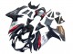 Carena Moto Suzuki GSXR 600 / GSXR 750 2011-2024 - Nero Lucido Forgiato Fibra di Carbonio Argento Rosso