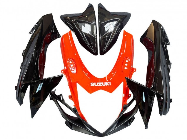 Kit Carena Moto Completo Suzuki GSXR 600 / GSXR 750 2011-2024 - Rosso Nero Lucido