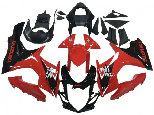 Carena Moto Suzuki GSXR 600 / GSXR 750 2011-2024 - Rosso Nero Lucido