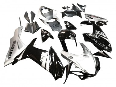 Carena Moto Suzuki GSXR 600 / GSXR 750 2011-2024 - Nero Lucido Argento Fabbrica
