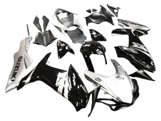 Carena Moto Suzuki GSXR 600 / GSXR 750 2011-2024 - Nero Lucido Argento