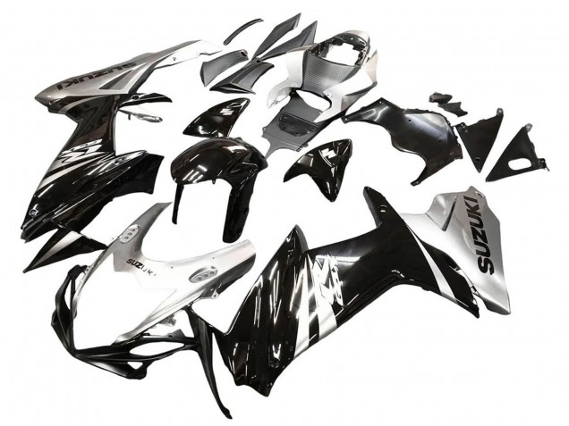 Carena Moto Suzuki GSXR 600 / GSXR 750 2011-2024 - Nero Lucido Argento