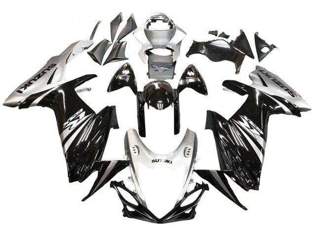Carena Moto Suzuki GSXR 600 / GSXR 750 2011-2024 - Nero Lucido Argento
