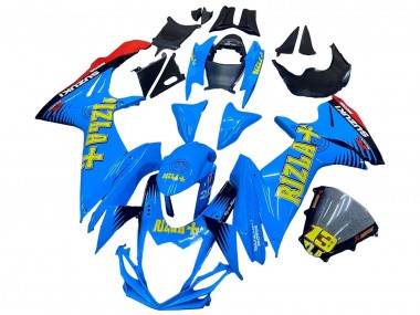 Carena Moto Suzuki GSXR 600 / GSXR 750 2011-2024 - Blu Oro Rosso Nero Rizla Fabbrica