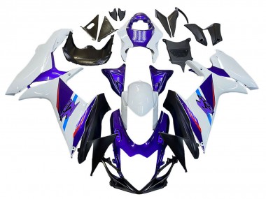 Carena Moto Suzuki GSXR 600 / GSXR 750 2011-2024 - Blu Viola Bianco Fabbrica