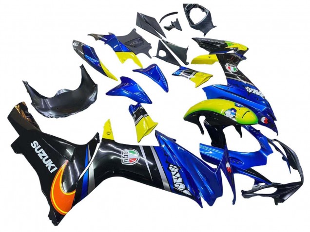 Carena Moto Suzuki GSXR 600 / GSXR 750 2011-2024 - Blu Giallo