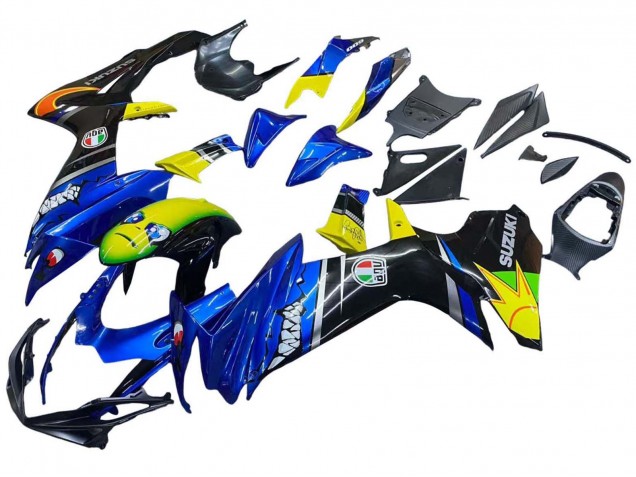 Carena Moto Suzuki GSXR 600 / GSXR 750 2011-2024 - Blu Giallo