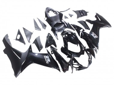Carena Moto Suzuki GSXR 600 / GSXR 750 2011-2024 - Nero Lucido Nero Opaco Bianco Decal Fabbrica