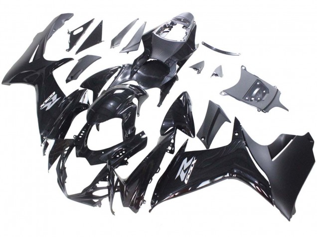 Carena Moto Suzuki GSXR 600 / GSXR 750 2011-2024 - Nero Lucido Nero Opaco Bianco Decal