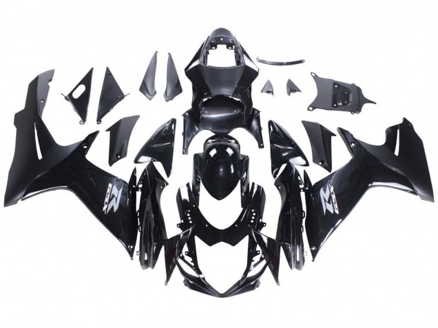 Carena Moto Suzuki GSXR 600 / GSXR 750 2011-2024 - Nero Lucido Nero Opaco Bianco Decal