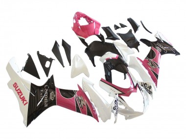 Carena Moto Suzuki GSXR 600 / GSXR 750 2011-2024 - Bianco Rosa Nero Corona Fabbrica