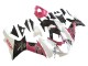 Carena Moto Suzuki GSXR 600 / GSXR 750 2011-2024 - Bianco Rosa Nero Corona