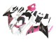 Carena Moto Suzuki GSXR 600 / GSXR 750 2011-2024 - Bianco Rosa Nero Corona