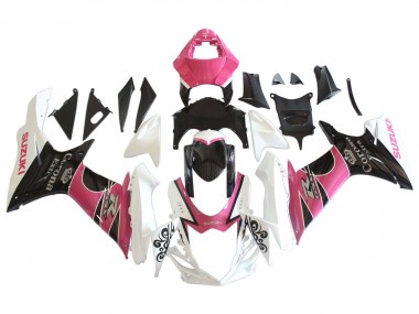 Carena Moto Suzuki GSXR 600 / GSXR 750 2011-2024 - Bianco Rosa Nero Corona Fabbrica