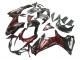 Carena Moto Suzuki GSXR 600 / GSXR 750 2011-2024 - Nero Lucido Rosso Fiamma