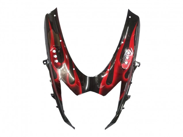 Carena Moto Suzuki GSXR 600 / GSXR 750 2011-2024 - Nero Lucido Rosso Fiamma