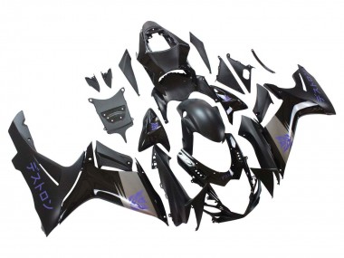 Carena Moto Suzuki GSXR 600 / GSXR 750 2011-2024 - Nero Opaco Grigio Viola Fabbrica