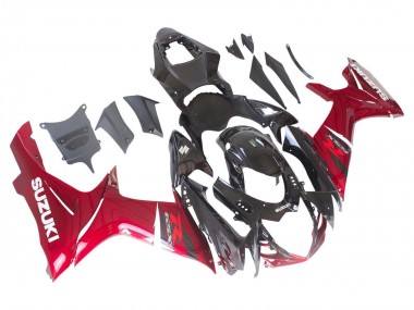 Kit Carena Moto ABS Suzuki GSXR 600 / GSXR 750 2011-2024 - Rosso Nero Lucido Fabbrica