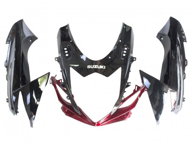 Kit Carena Moto ABS Suzuki GSXR 600 / GSXR 750 2011-2024 - Rosso Nero Lucido