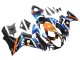 Carena Moto Suzuki GSXR 600 / GSXR 750 2011-2024 - Azzurro Chiaro Arancia Nero Bianco Squalo 46