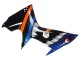 Carena Moto Suzuki GSXR 600 / GSXR 750 2011-2024 - Azzurro Chiaro Arancia Nero Bianco Squalo 46