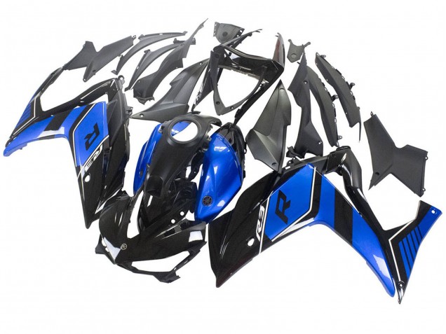 Carena Moto Yamaha YZF R3/R25 2015-2018 - Blu Nero Lucido