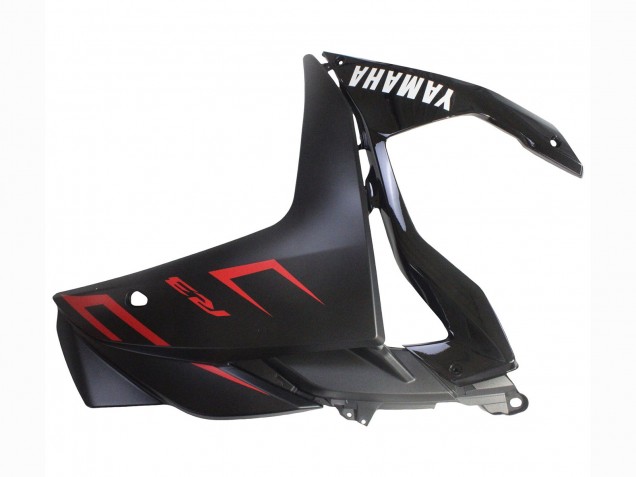 Carena Moto Yamaha YZF R3/R25 2015-2018 - Nero Lucido Nero Opaco Rosso