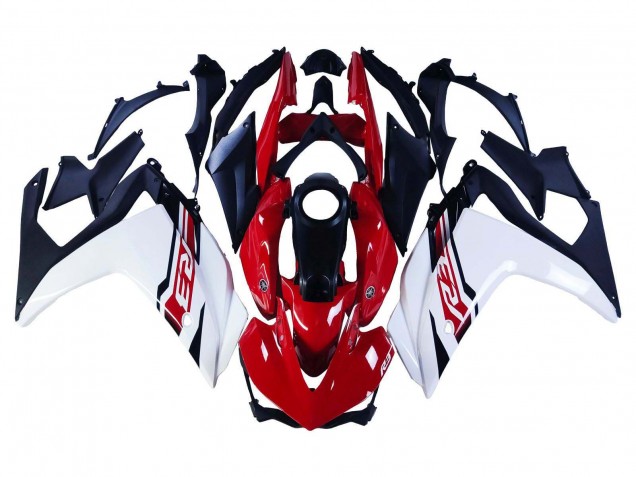 Carena Moto Yamaha YZF R3/R25 2015-2018 - Bianco Rosso Nero Opaco