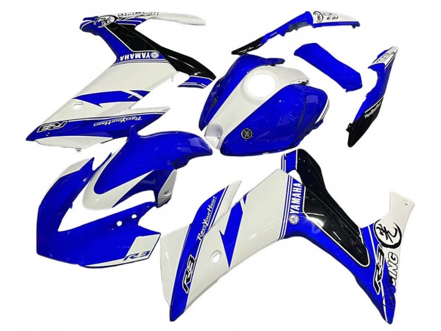 Carena Moto Yamaha YZF R3/R25 2015-2018 - Bianco Blu Nero Corsa