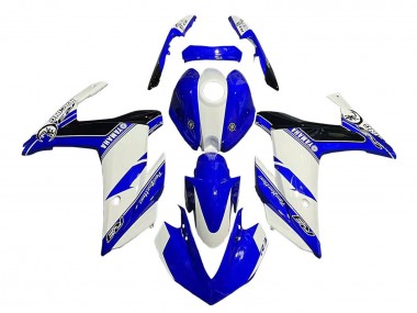 Carena Moto Yamaha YZF R3/R25 2015-2018 - Bianco Blu Nero Corsa Fabbrica
