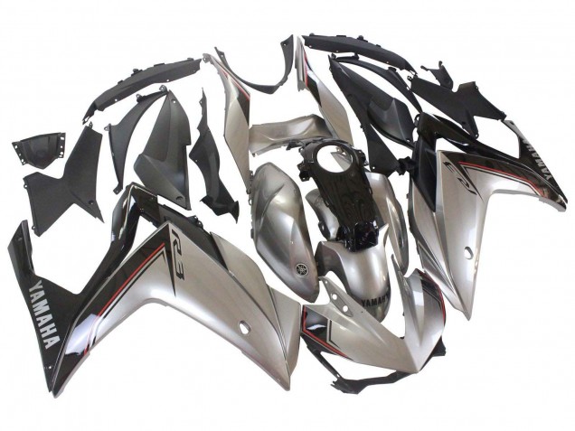 Carena Moto Yamaha YZF R3/R25 2015-2018 - Argento Nero