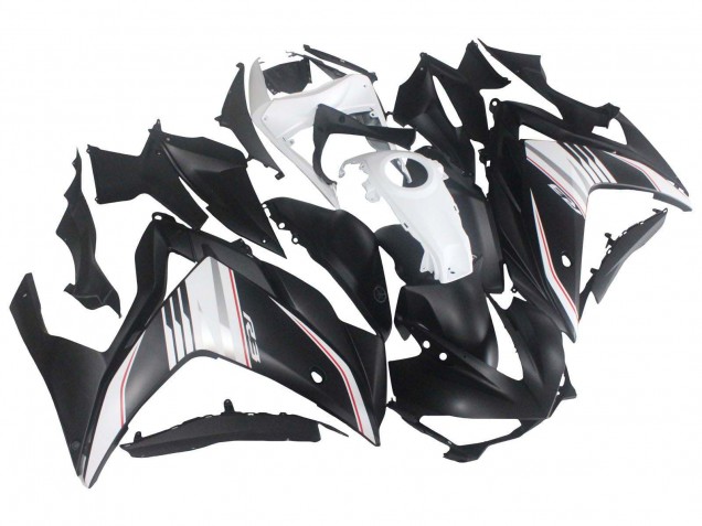 Carena Moto Yamaha YZF R3/R25 2015-2018 - Bianco Rosso Nero Opaco