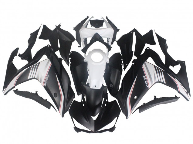Carena Moto Yamaha YZF R3/R25 2015-2018 - Bianco Rosso Nero Opaco