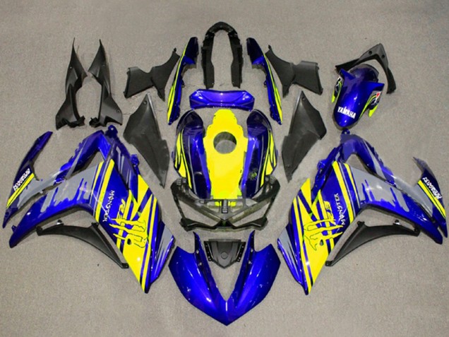 Carena Moto Yamaha YZF R3/R25 2015-2018 - Giallo Blu Nero Mostro