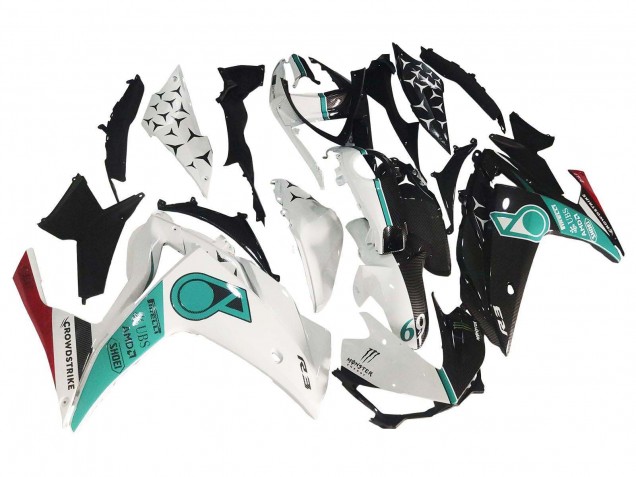 Carena Moto Yamaha YZF R3/R25 2015-2018 - Bianco Verde Nero Lucido