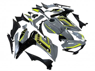 Carena Moto Yamaha YZF R3/R25 2015-2018 - Nardo Grigio Neon Giallo Nero Fabbrica