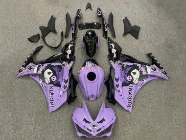 Carena Moto Yamaha YZF R3/R25 2015-2018 - Viola Bianco Nero Fabbrica