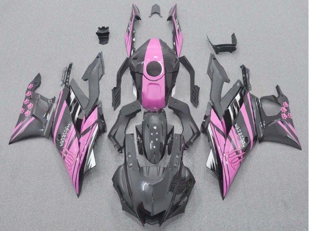 Carena Moto Yamaha YZF R3/R25 2015-2018 - Rosa Nero Lucido