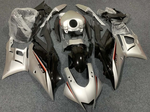Carena Moto Yamaha YZF R3/R25 2015-2018 - Argento Rosso Nero