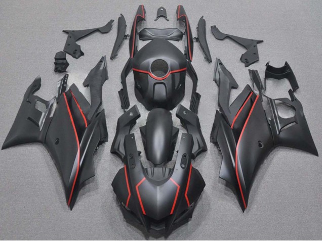 Carena Moto Yamaha YZF R3/R25 2019-2021 - Nero Opaco Rosso